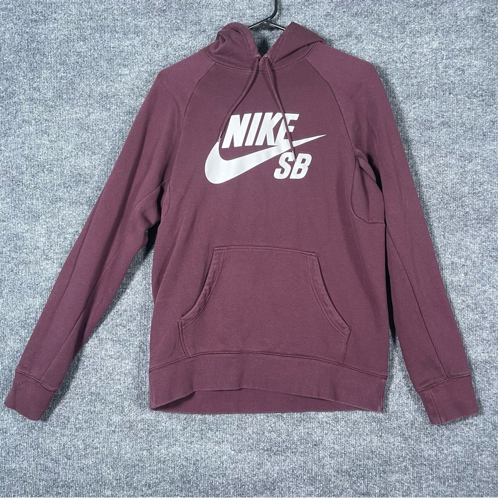 Nike SB Men’s Small Maroon‎ Hooded Sweatshirt Hoodie Casual Skater Athleisure